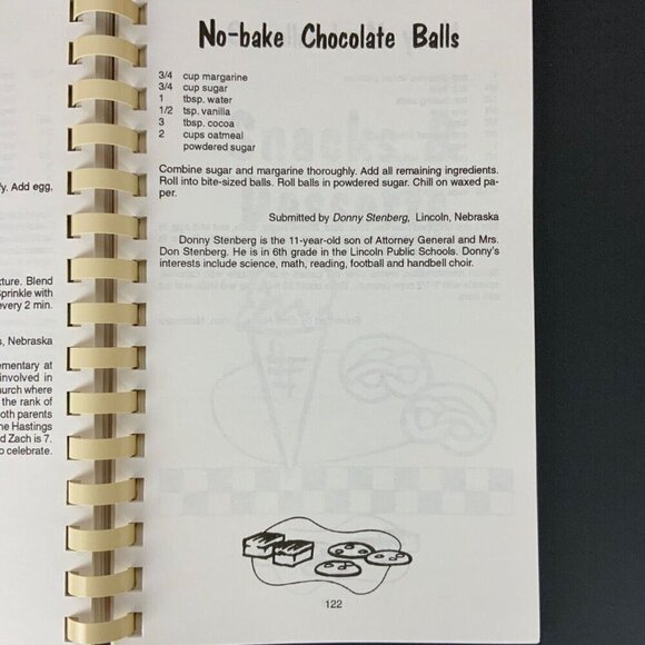 Nebraskas Kitchen Kids Cookbook Compiled by Kelly Moore Guenzel 1994 Spiral - Picture 12 of 13